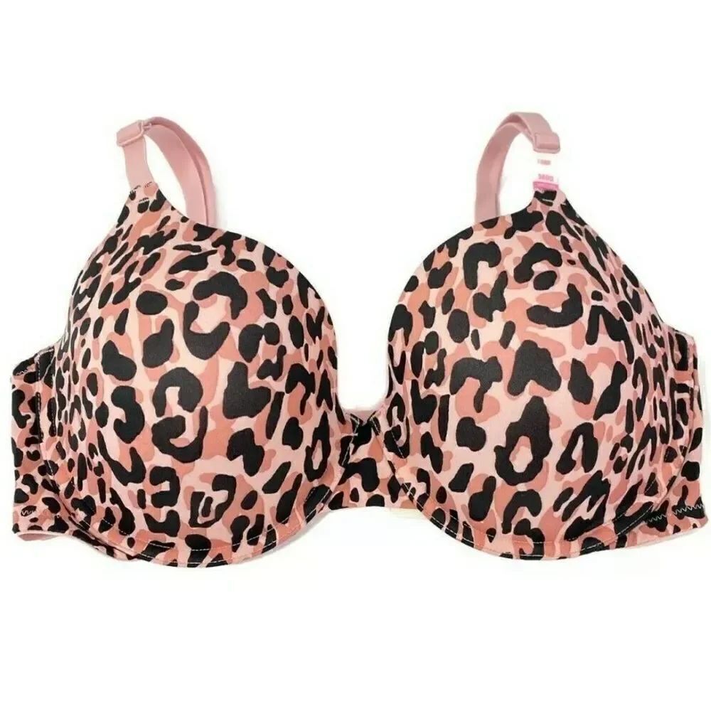 Victoria’s Secret Pink Wear Everywhere T-shirt lightly Lined bra pink camouflage